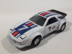 Vintage Sunnyside Superior SS903 Porsche 928 Turbo White Pull-Back Action Die Cast Toy Car Vehicle with Opening Doors and Flip up Headlights