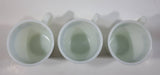 Vintage Corning Pyrex 1410 Old Town Blue Onion Pattern White Milk Glass Mug Cups Set of 3 Made in N.Y. U.S.A.