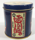 The Tin Box Company Pepsico Drink Pepsi Cola A Nickel Drink Worth A Dime 3 1/2" Tall Tin Metal Canister