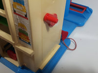 Vintage Fisher Price Little People Parking Garage Parkade Play Set