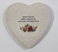 2001 Hearts & Flowers Inc The Heritage Heart Collection 5" x 5 1/2" Porcelain Heart Wall Hanging