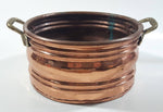 Vintage Copper with Brass Handles 7" Diameter Pot