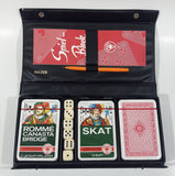 Vintage Sulzer Romme Canasta Bridge Skat Playing Cards Dice Pen and Instructions in Case New Still Sealed