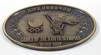 Rare Seoul 1988 Games of the XXIVTH Olympiad Olympics Brass Composite Metal Wall Plaque Hanging