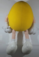 M & M's Candy Coated Chocolate Yellow Mascot 28" Tall Stuffed Toy Character