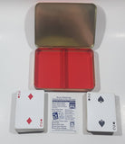 1995 Coca Cola Nostalgia Santa Claus Themed 2 Decks of Playing Cards in Tin Metal Container