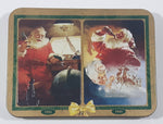 1997 Coca Cola Nostalgia Santa Claus Themed 2 Decks of Playing Cards in Tin Metal Container