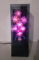 Vintage Fiber Optics Windup Musical Box Fiber Optics Flower Light 14 1/2" Tall