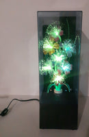 Vintage Fiber Optics Windup Musical Box Fiber Optics Flower Light 14 1/2" Tall