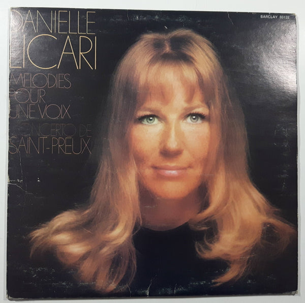 Barclay Danielle Licari Melodies Pour Une Voix Concerto De Saint-Preux 12" Vinyl Record