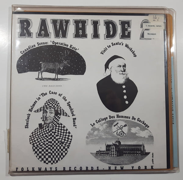 1958 Folkways Records Rawhide 2 12" Vinyl Record in Plastic Cover