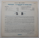 Odeon Collection "Bel Canto" Herodiade - Le Jongleur De Notre-Dame 12" Vinyl Record