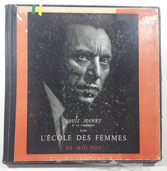 Pathe Louis Jouvet et sa compagnie Dans L'Ecole Des Femmes De Moliere 12" Vinyl Record Set of 3