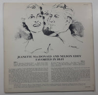 RCA Victor Jeanette MacDonald & Nelson Eddy Favorites In Hi-Fi 12" Vinyl Record