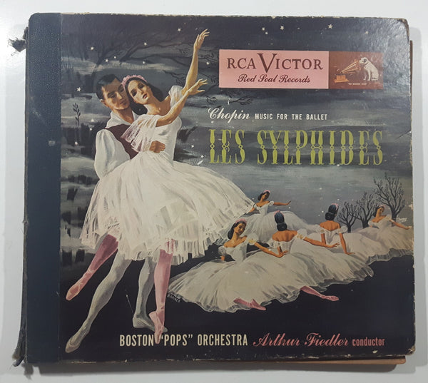 RCA Victor Red Seal Records Chopin Music For The Ballet Les Sylphides Boston "Pops" Orchestra Arthur Fiedler conductor 12" Vinyl Record Set of 3