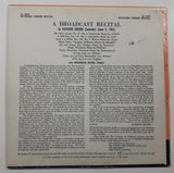 London A Broadcast Recital Kathleen Ferrier 10" Vinyl Record
