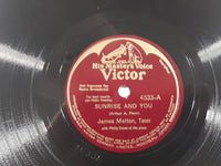 Victor Arthur A. Penn James Melton, Tenor with Philip Evans at the Piano Sunrise And You 10" Vinyl Record