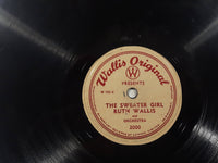Wallis Original Ruth Wallis and Orchestra The Admiral's Daughter and The Sweater Girl 10" Vinyl Record