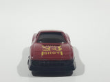 Unknown Brand "Hot Shot" #24 Dark Red Die Cast Toy Car Vehicle