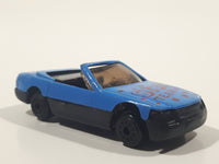 Golden Wheels Star Team Corvette Convertible Blue Die Cast Toy Car Vehicle