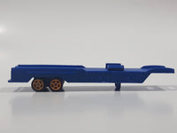 Semi Trailer Blue Plastic Die Cast Toy Car Vehicle Broken Hitch