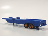 Semi Trailer Blue Plastic Die Cast Toy Car Vehicle Broken Hitch
