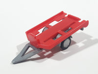 Trailer Red Plastic Die Cast Toy Car Vehicle Broken Hitch