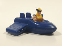 1996 McDonald's Marvel X-Men Wolverine Blue Plastic Toy Vehicle 3 1/4" Long