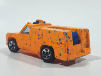 1996 Hot Wheels Splatter Paint Rescue Ranger Orange Fire Truck Die Cast Toy Car Vehicle