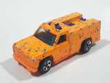 1996 Hot Wheels Splatter Paint Rescue Ranger Orange Fire Truck Die Cast Toy Car Vehicle