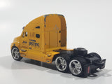 Jada Dub City Big Time Muscle Semi Tractor Truck Yellow Die Cast Toy Car Vehicle Busted Up