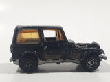 Vintage Yatming No. 1062 Jeep CJ-7 Black Die Cast Toy Car Vehicle Missing Hood