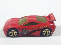2002 Hot Wheels Yu-Gi-Oh! Seared Tuner Red Die Cast Toy Car Vehicle