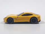 2014 Hot Wheels HW City - Speed Team Ferrari F12 Berlinetta Yellow Die Cast Toy Car Vehicle