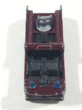 1997 Matchbox Snorkel Fire Truck Burgundy Die Cast Toy Car Vehicle Missing Boom
