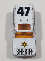 Vintage Yat Ming No. 1064 Chevy Blazer Sheriff Police #47 White Die Cast Toy Car Vehicle with Opening Doors