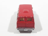 Vintage Unknown Brand Van Red Die Cast Toy Car Vehicle Made in Hong Kong