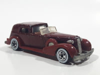 1983 Hot Wheels '35 Classic Caddy Cadillac Maroon Die Cast Toy Car Vehicle