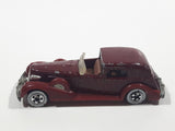 1983 Hot Wheels '35 Classic Caddy Cadillac Maroon Die Cast Toy Car Vehicle