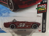 2021 Hot Wheels HW Race Day Triumph TR6 Metalflake Dark Red Die Cast Toy Car Vehicle New in Package