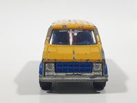 Vintage Majorette No. 279 / 234 Fourgon Van Elephant Reserve Yellow Blue 1/65 Scale Die Cast Toy Car Vehicle with Opening Rear Doors