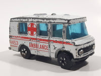 Vintage PlayArt Mercedes Benz Ambulance H453 White Die Cast Toy Car Vehicle Made in Hong Kong