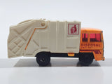 Vintage 1993 Lesney Matchbox Superfast No. 36 Colectomatic Refuse Truck Orange and White Garbage Pickup Die Cast Toy Car Vehicle