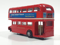 Vintage Corgi Routemaster Double Decker Bus London Transport Museum Red Die Cast Toy Car Vehicle Missing a Wheel