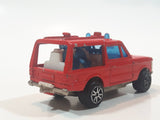 Vintage Majorette No. 246 Range Rover Fire Truck Red 1/60 Scale Die Cast Toy Car Vehicle Missing Roof Ladder