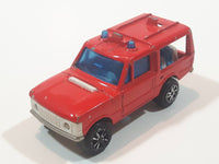 Vintage Majorette No. 246 Range Rover Fire Truck Red 1/60 Scale Die Cast Toy Car Vehicle Missing Roof Ladder
