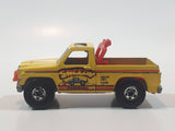 Vintage 1980 Hot Wheels Super Scraper Snow Plow Truck Yellow Die Cast Toy Car Vehicle