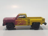 1998 JGI Subway Stepside Pickup Truck Yellow and Purple Die Cast Toy Car Vehicle