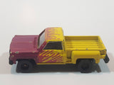 1998 JGI Subway Stepside Pickup Truck Yellow and Purple Die Cast Toy Car Vehicle