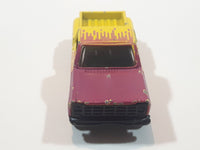 1998 JGI Subway Stepside Pickup Truck Yellow and Purple Die Cast Toy Car Vehicle